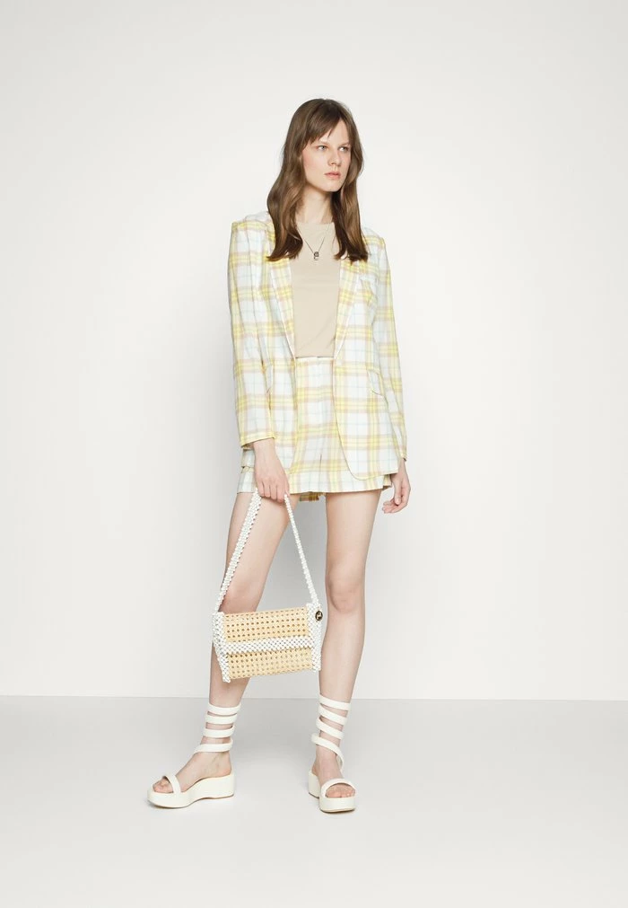 MARGOT PLAID - Short coat - white Rag & Bone MARGOT PLAID - Short Coat - White -rag & bone Shop bbddab312b964d8999e19f1b372ed0e0