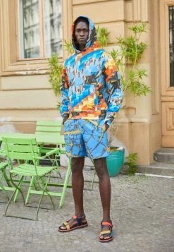 Rag & Bone BEACH PHOTO GRAPHIC DAMON HOODIE - Sweatshirt - Multi-coloured