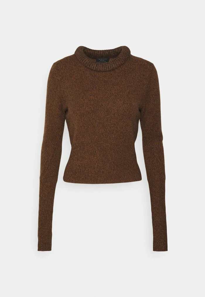 PIERCE SLIM CREW - Jumper - dark brown Rag & Bone PIERCE SLIM CREW - Jumper - Dark Brown -rag & bone Shop c3ac66bac5b542a28699dfeaee2ff666