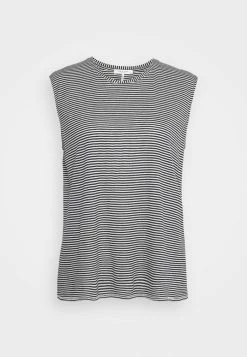 Rag & Bone MICHAL MUSCLE TANK - Print T-shirt - Navy/white -rag & bone Shop c8b3ca1c6944400da349e53644a68912