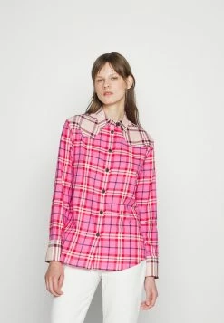 Rag & Bone JILLIAN PLAID SHIRT - Button-down Blouse - Pink -rag & bone Shop c9fe464c01bb43a09260ce3a64850f11