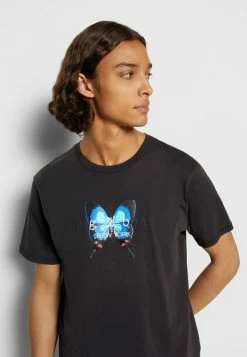 Rag & Bone CITY BUTTERFLY - Print T-shirt - Black 4 Rag & Bone CITY BUTTERFLY - Print T-shirt - Black -rag & bone Shop d128fbd9be874d5793bdcd4a891f1b1a
