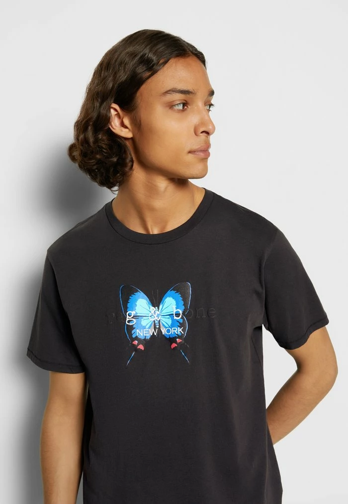 CITY BUTTERFLY - Print T-shirt - black Rag & Bone CITY BUTTERFLY - Print T-shirt - Black -rag & bone Shop d128fbd9be874d5793bdcd4a891f1b1a