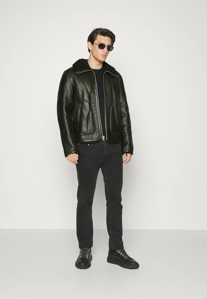 STANLEY JACKET - Leather jacket - black Rag & Bone STANLEY JACKET - Leather Jacket - Black -rag & bone Shop d1ffc633b2c7423f93e8eeb671abe16b