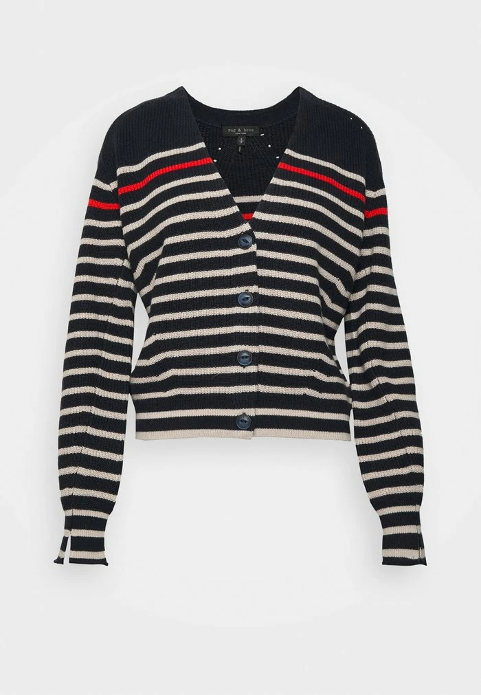 ANN CARDIGAN - Cardigan - nvymulti Rag & Bone ANN CARDIGAN - Cardigan - Nvymulti -rag & bone Shop d7edaf9f270c468892834d52c3cef656