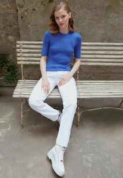 Rag & Bone EMORY SHORT SLEEVE - Basic T-shirt - Blue