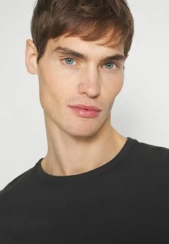 Rag & Bone PRINCIPLE BASE TEE - Long Sleeved Top - Black -rag & bone Shop dba2a8b3fc5d46da95643383e85c53d8