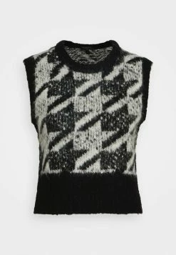 Rag & Bone EDITH VEST - Jumper - Black -rag & bone Shop df35dc72caaa44b380ec8fabf68772b8