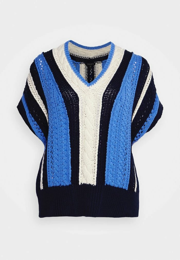 JOLIE SLEEVELESS - Print T-shirt - blue Rag & Bone JOLIE SLEEVELESS - Print T-shirt - Blue -rag & bone Shop ecbb0bf9db6f4a1c9d147f8d188a711f