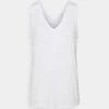 Rag & Bone THE VNECK TANK LABEL - Basic T-shirt - White