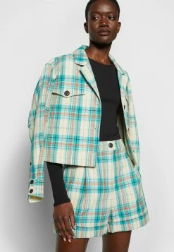 Rag & Bone IVY PLAID SHORT BLACK LABEL - Shorts - Green -rag & bone Shop f7d31493e9c044de92517302470b065f