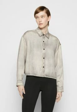 Rag & Bone CHARLIE LIQUID CROPPED LABEL - Blouse - Blackblch -rag & bone Shop fce94bed7adc4766afe79ed67f4d8f91