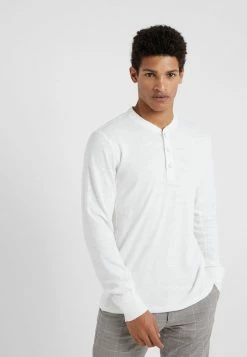 Rag & Bone CLASSIC HENLEY - Long Sleeved Top - White