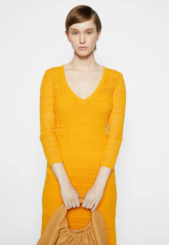 RENEE LONG DRESS BLACK LABEL - Jumper dress - deep yello Rag & Bone RENEE LONG DRESS BLACK LABEL - Jumper Dress - Deep Yello -rag & bone Shop fe98a4514b5a481eaac09ba633d5119b